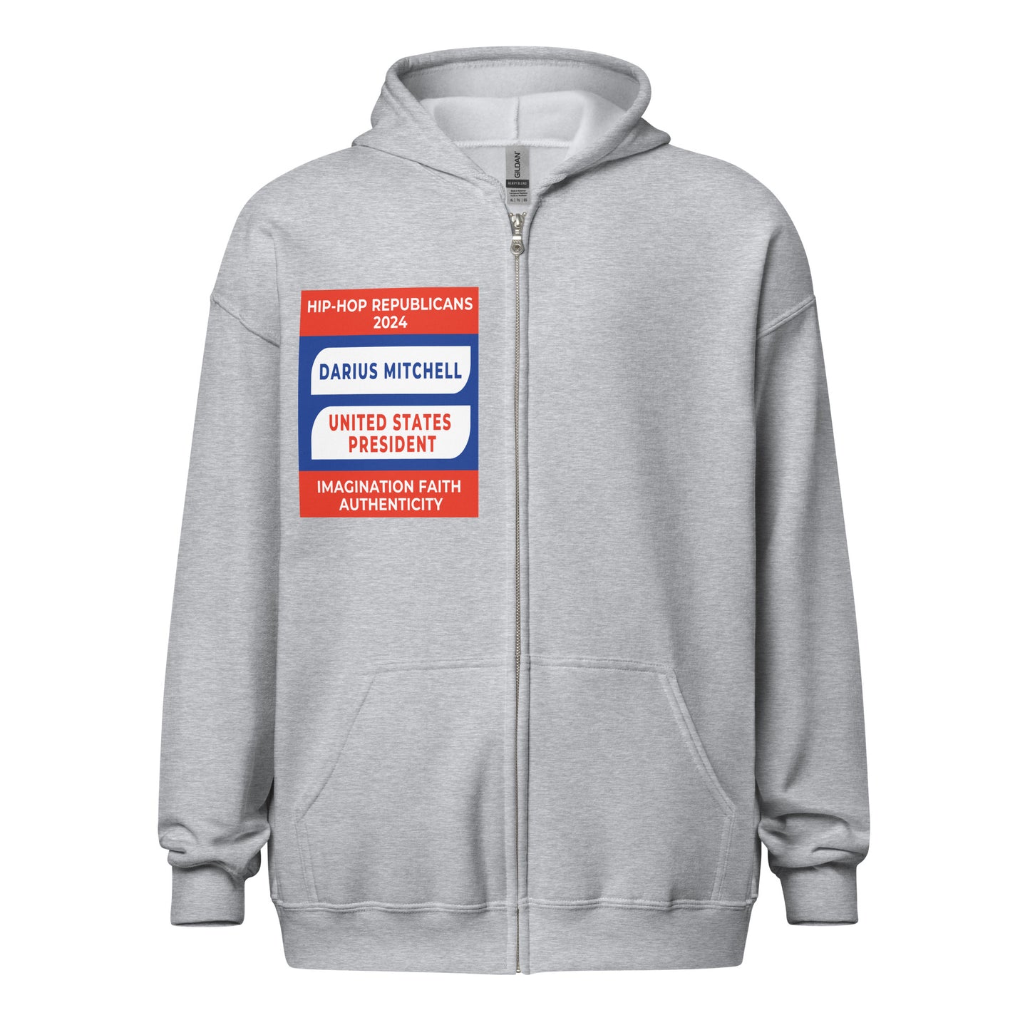 Campaign Hoodie, Hip-Hop Republicans 2024, Darius Mitchell, United States President, Imagination Faith Authenticity