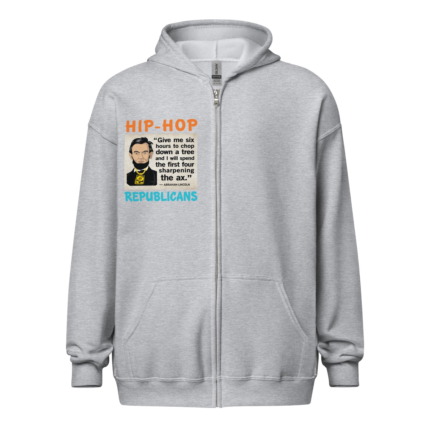 Abraham Lincoln Hip-Hop Republicans Zipper Jacket