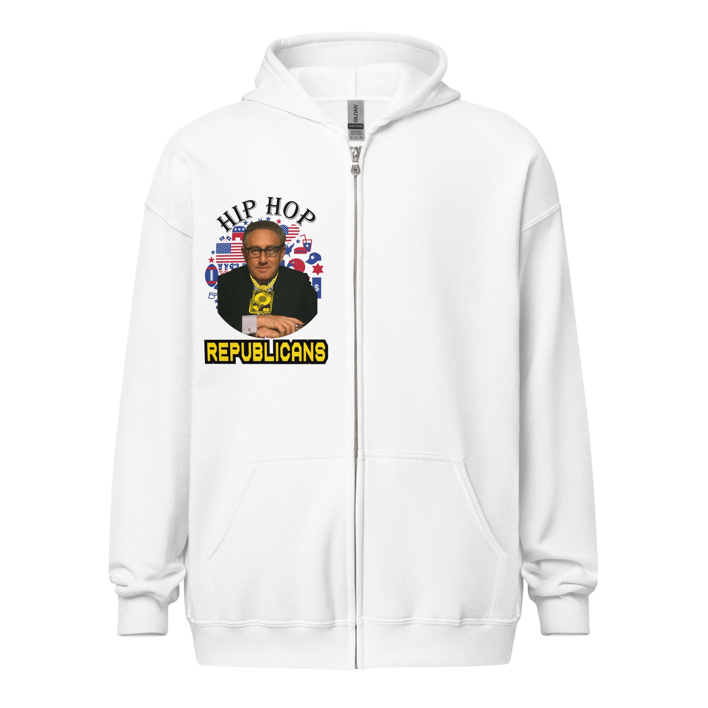 Henry Kissinger Hip-Hop Republicans Zipper Jacket