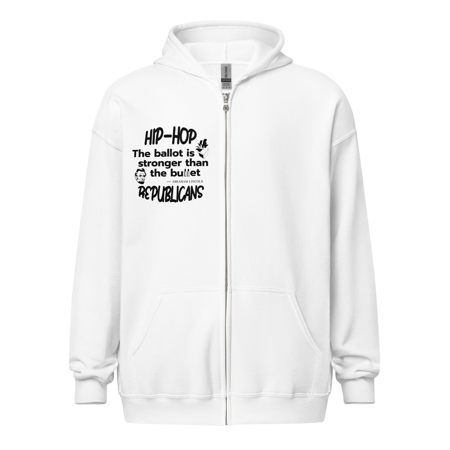 Abraham Lincoln Quotes Hip-Hop Republicans Zipper Jacket