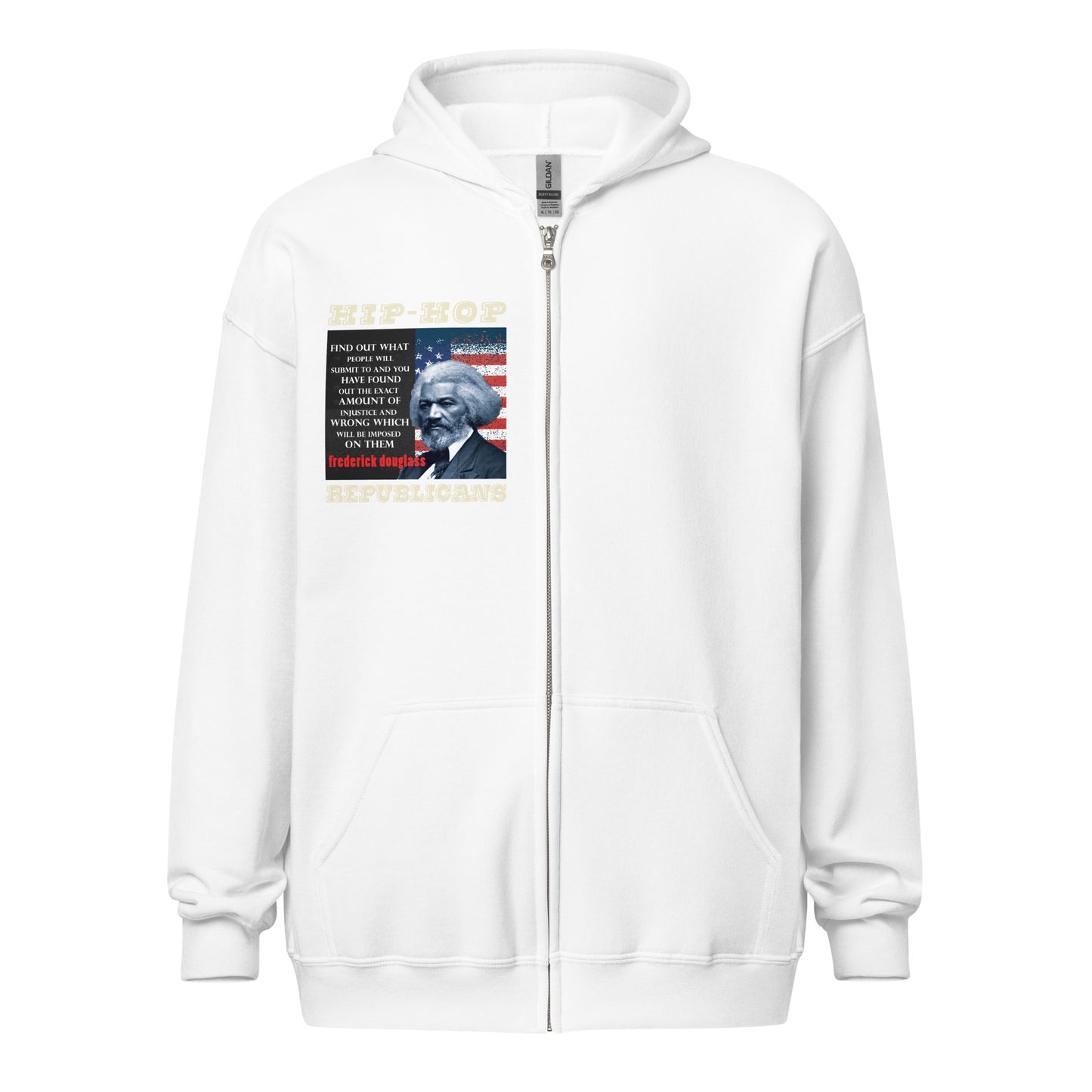 Frederick Douglass Quotes Hip-Hop Republicans Zipper Jacket
