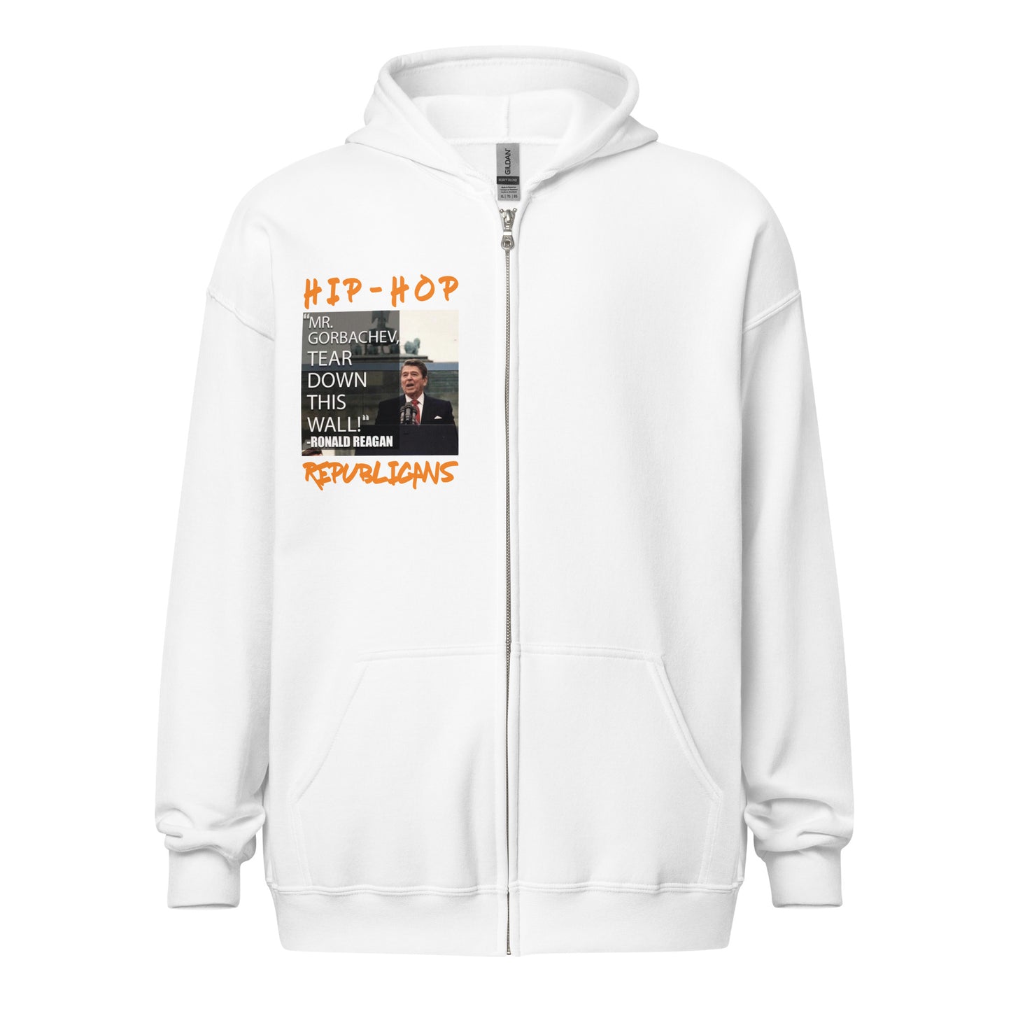 Donald Regan Quotes Hip-Hop Republicans Zipper Jacket