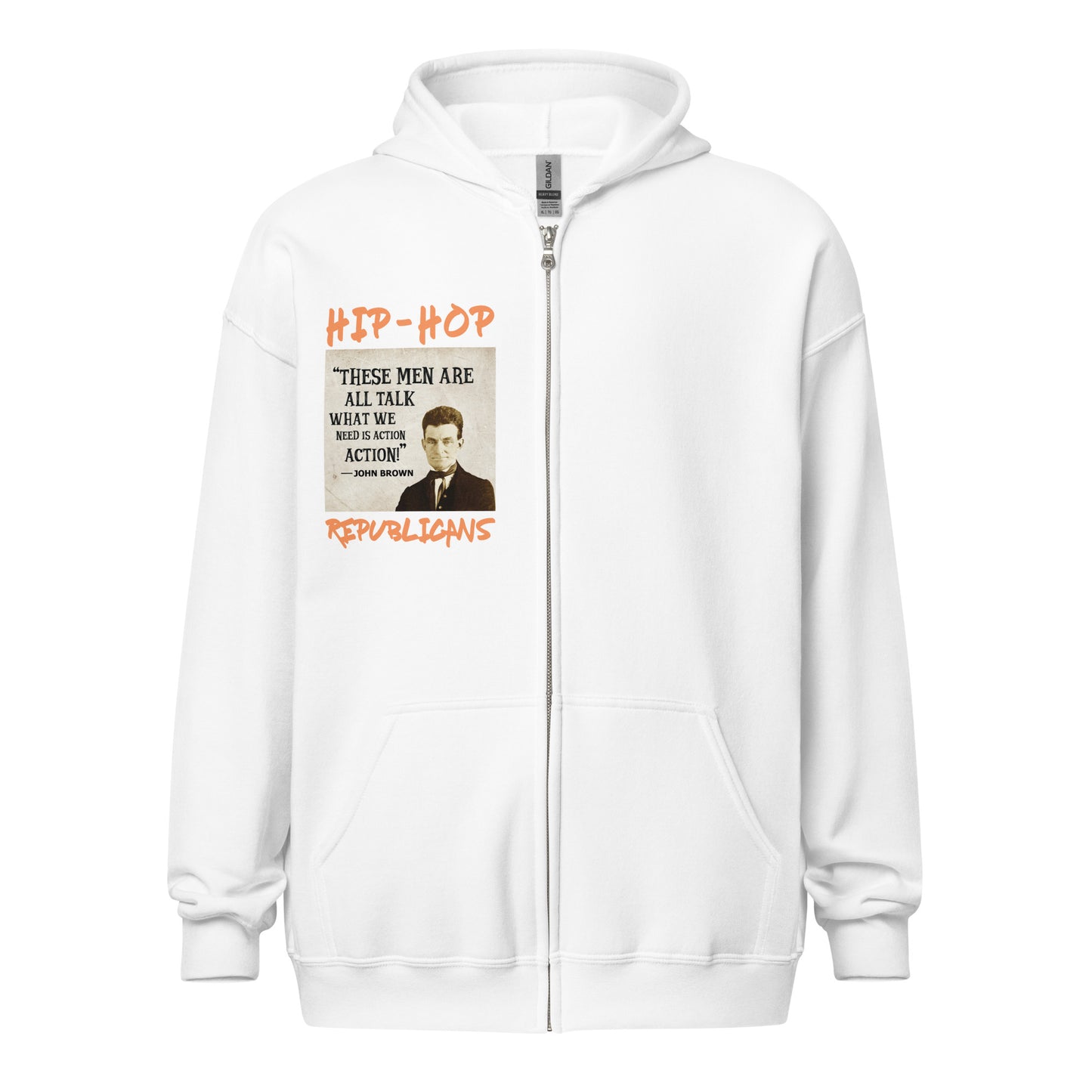 John Brown Quotes Hip-Hop Republicans Zipper Jacket