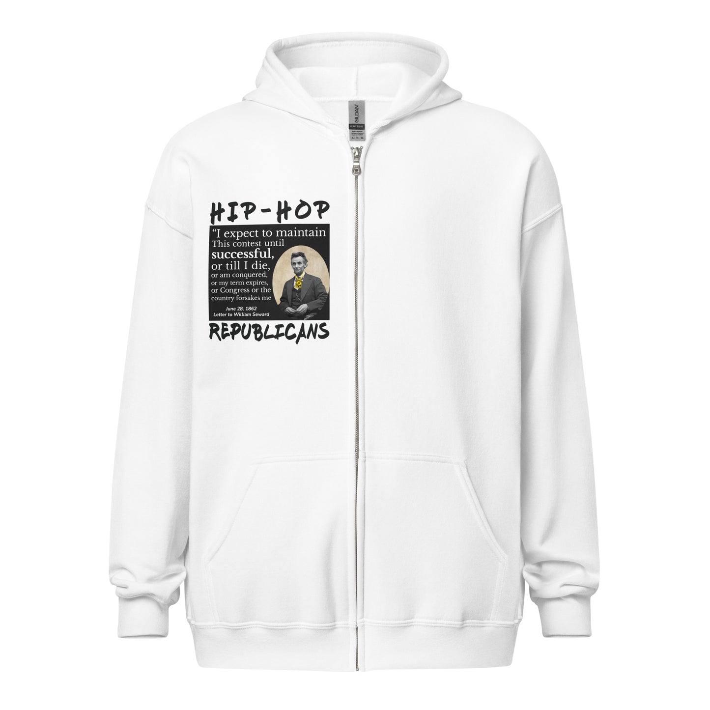 Abraham Lincoln Quotes Hip-Hop Republicans Zipper Jacket