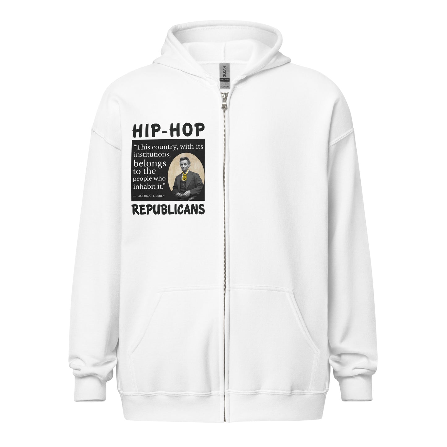 Abraham Lincoln Quotes Hip-Hop Republicans Zipper Jacket