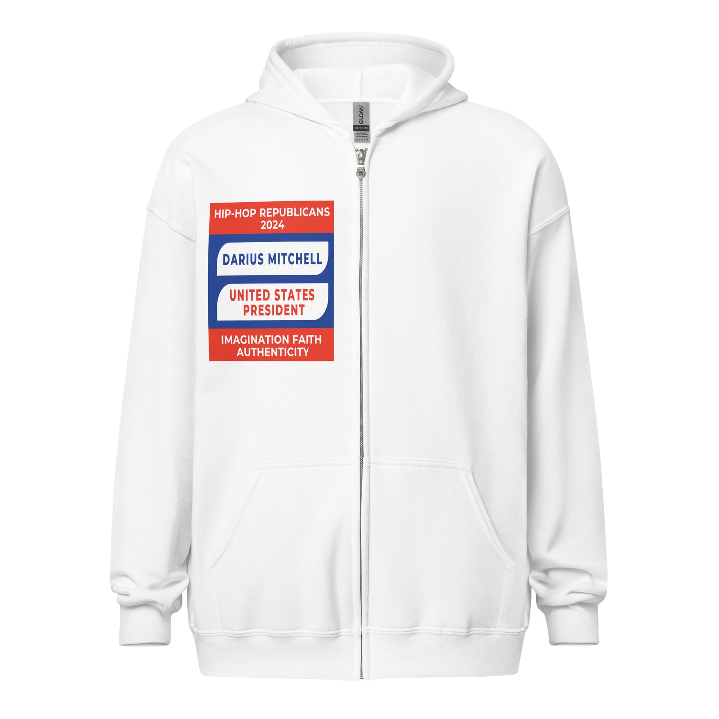 Campaign Hoodie, Hip-Hop Republicans 2024, Darius Mitchell, United States President, Imagination Faith Authenticity