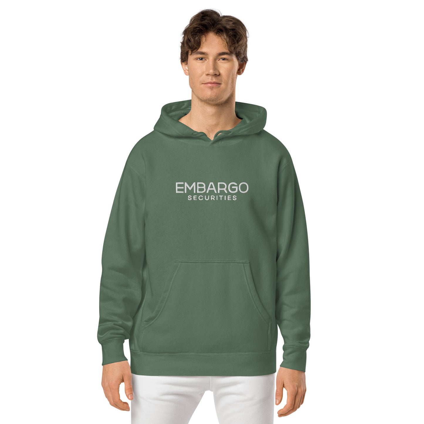 Embroidery Embargo Securities Hoodie