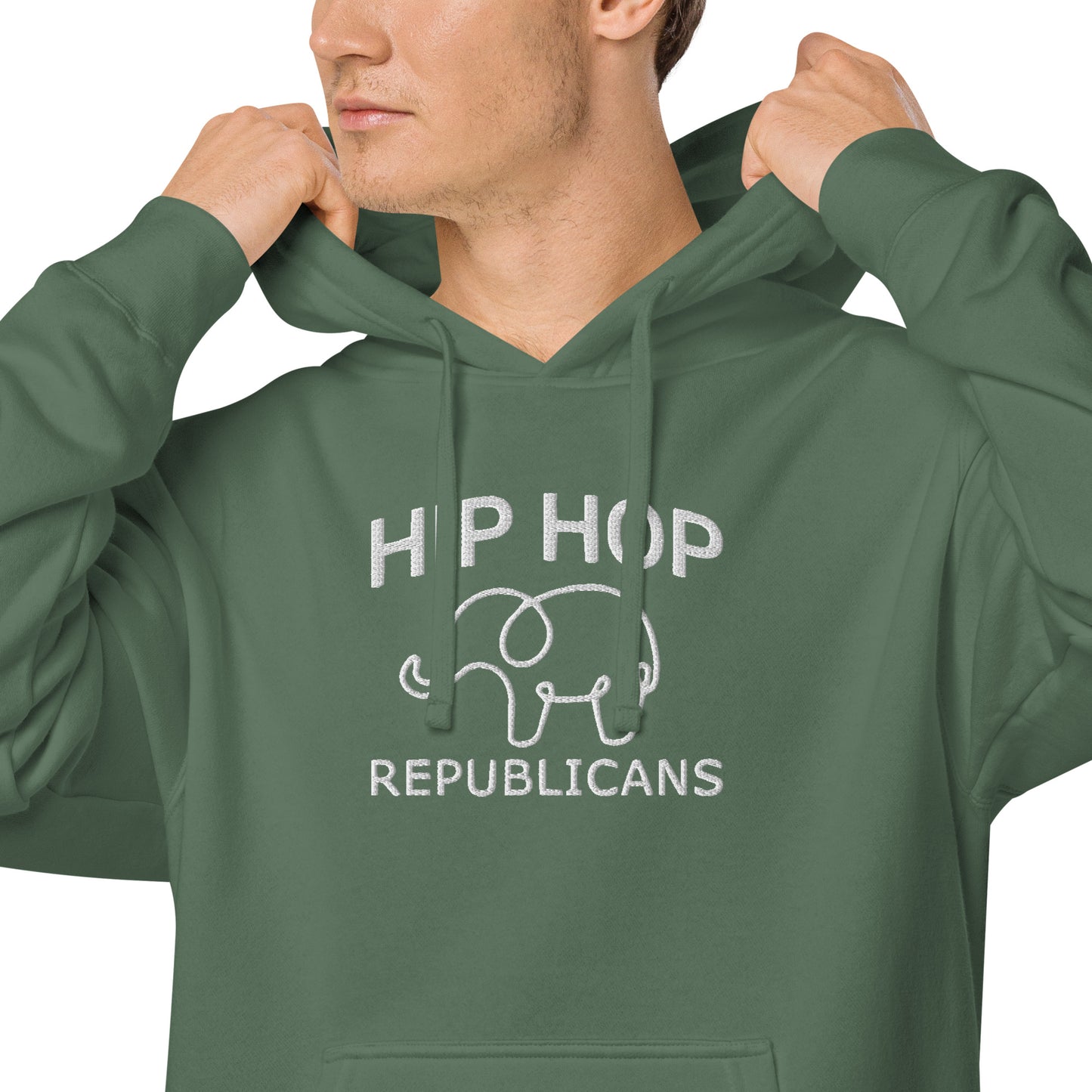 Embroidery Hip Hop Republicans Hoodie