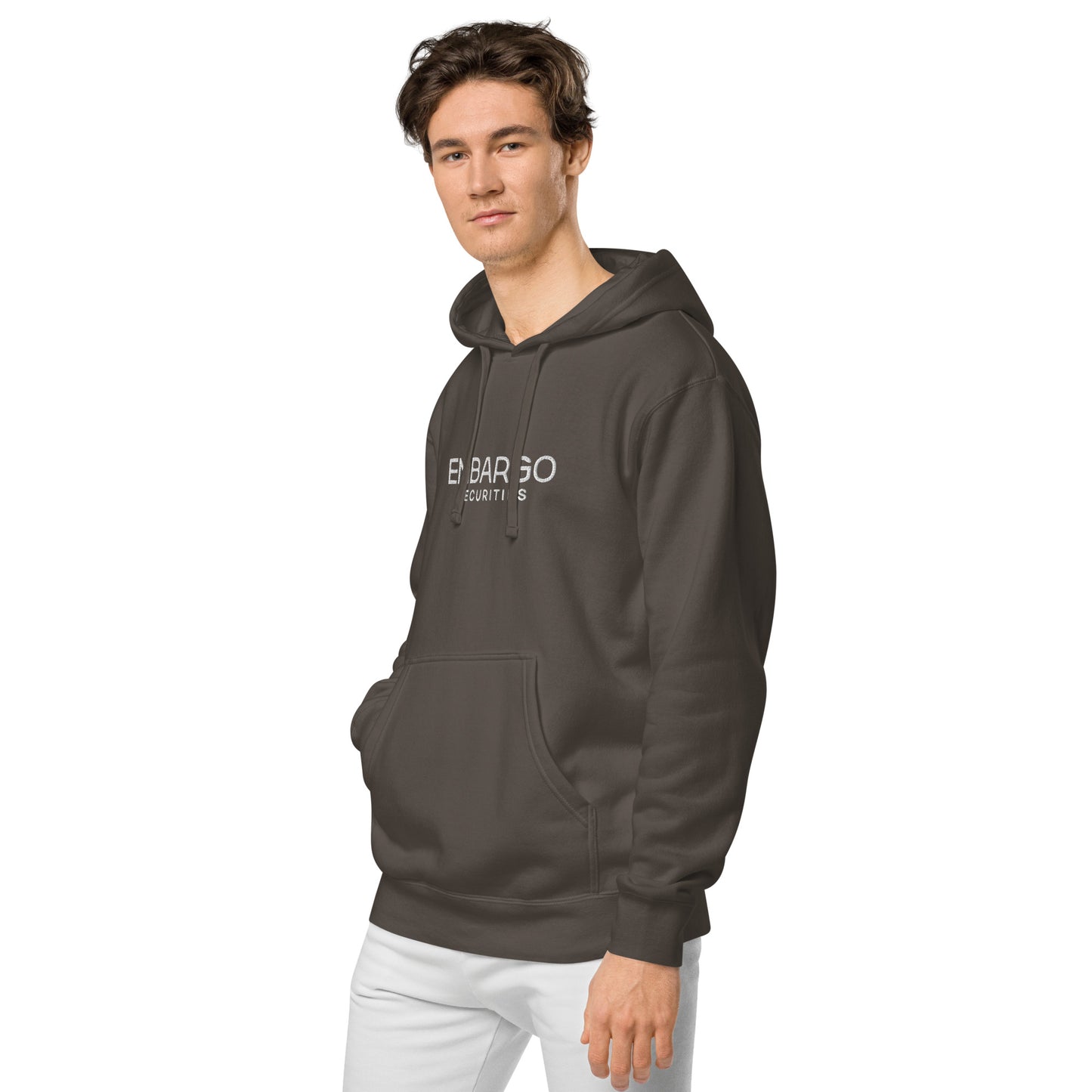Embroidery Embargo Securities Hoodie