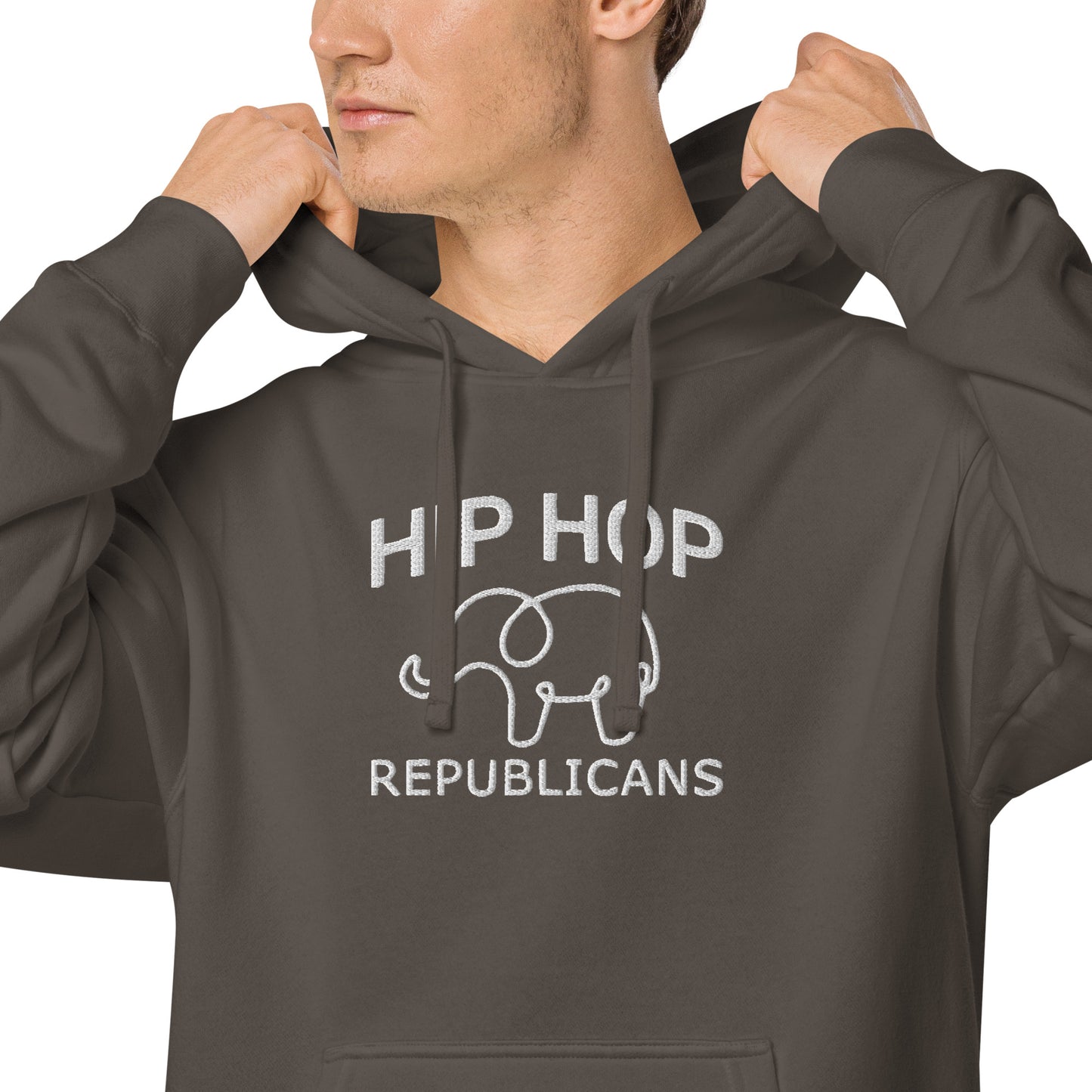 Embroidery Hip Hop Republicans Hoodie