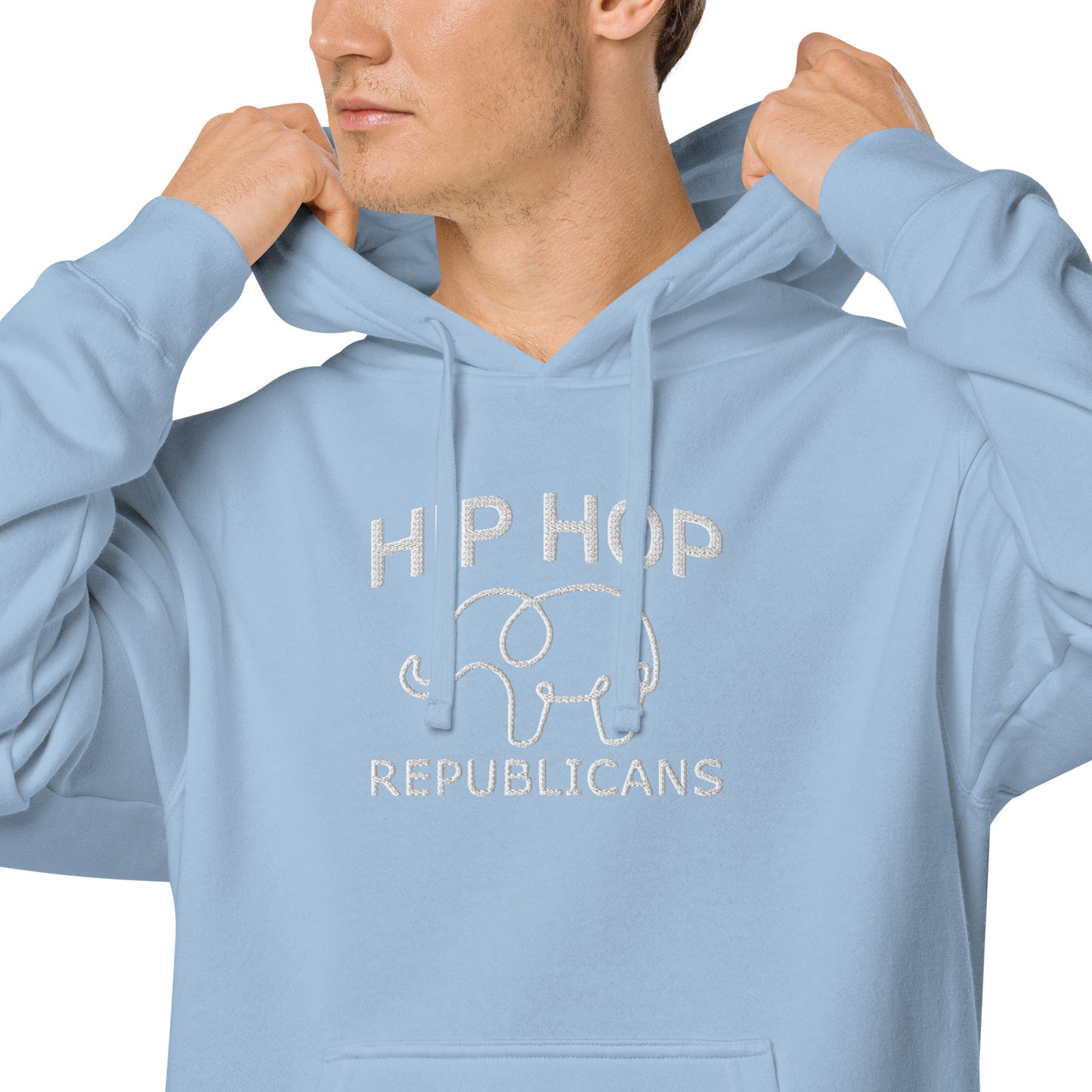 Embroidery Hip Hop Republicans Hoodie