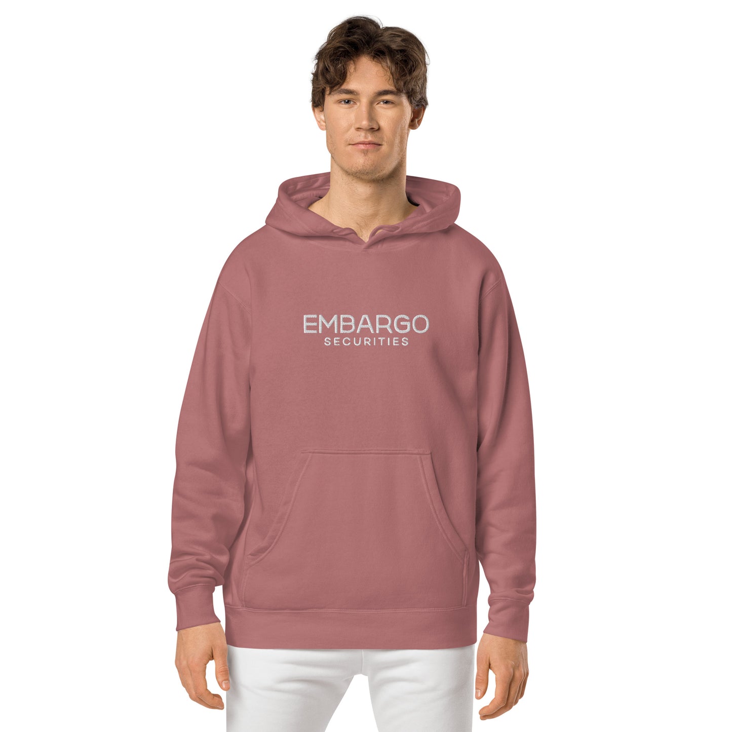 Embroidery Embargo Securities Hoodie