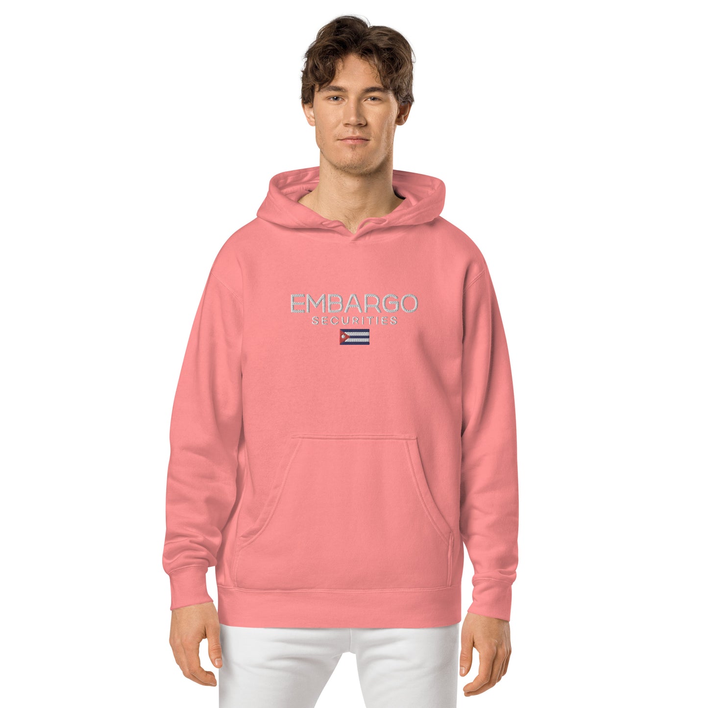 Embroidery Embargo Securities Cuba Flag Hoodie