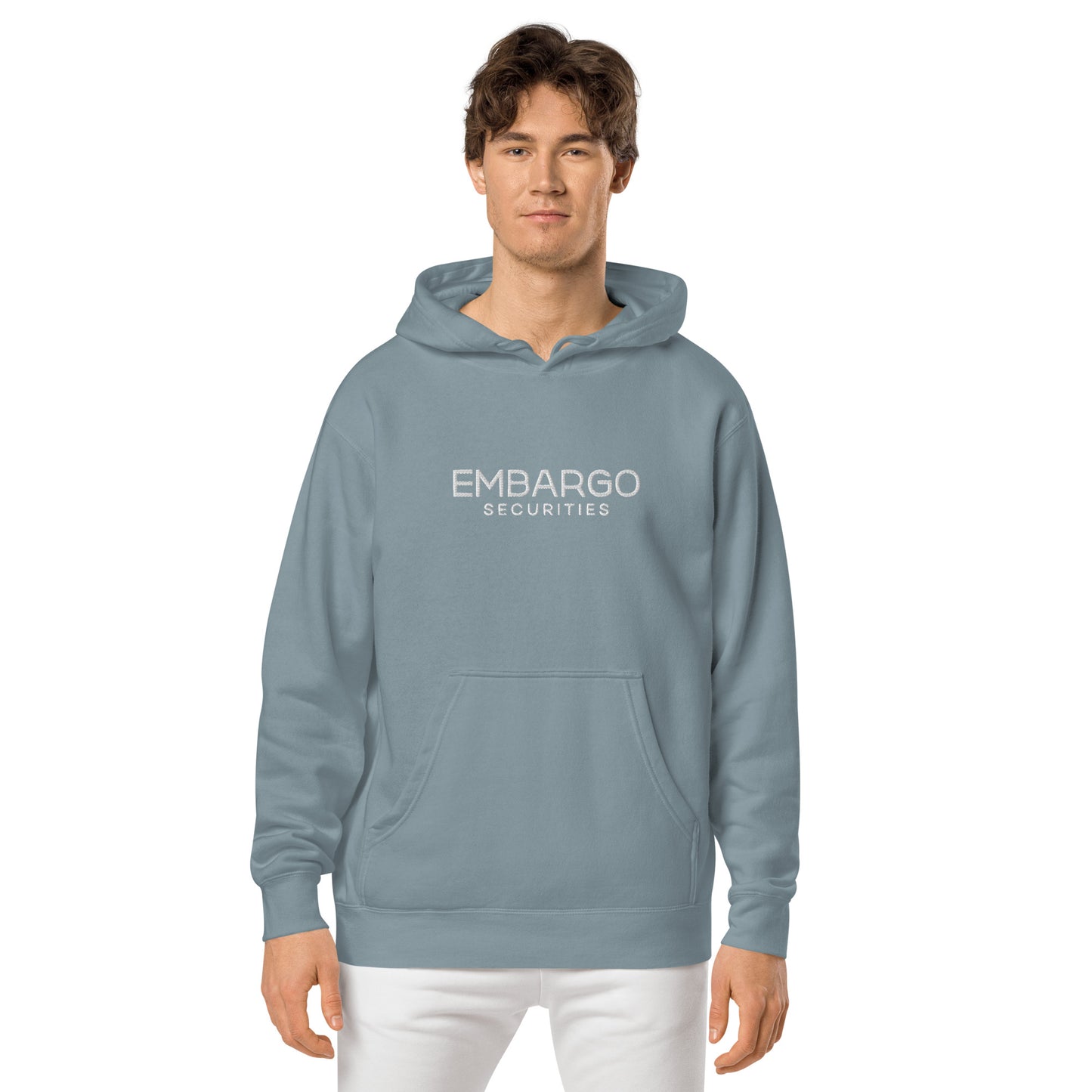 Embroidery Embargo Securities Hoodie