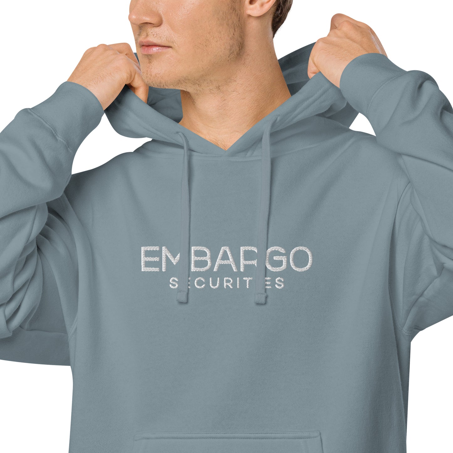 Embroidery Embargo Securities Hoodie