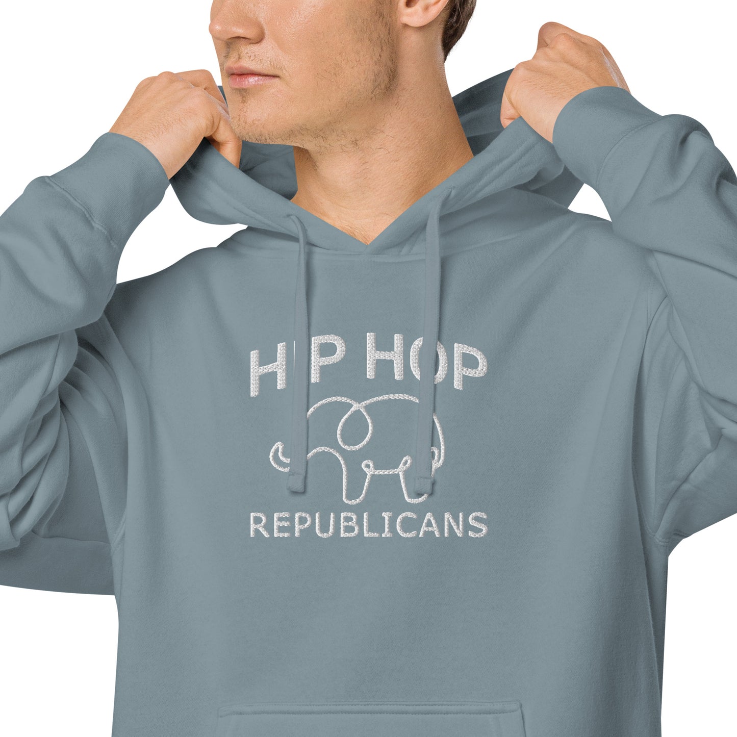 Embroidery Hip Hop Republicans Hoodie