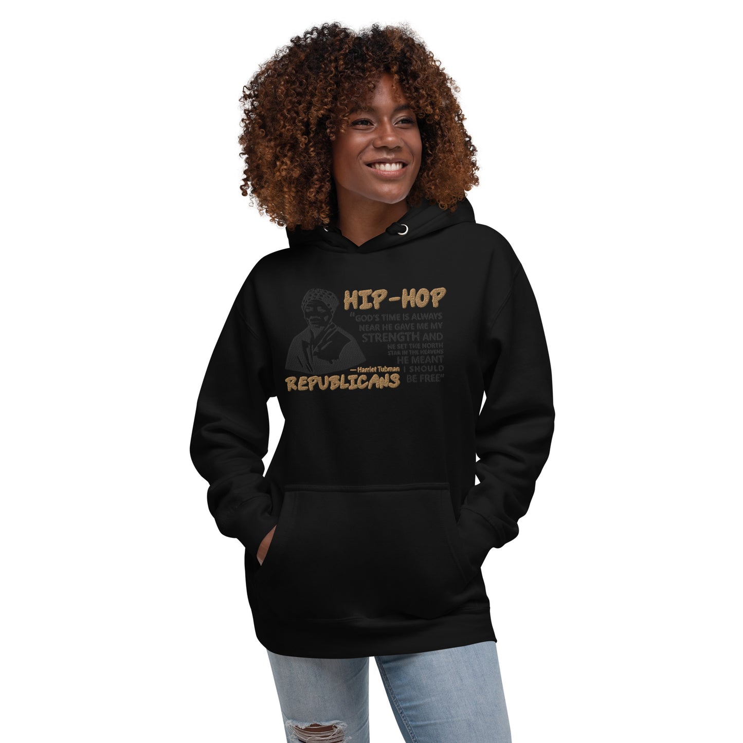 Embroidery Harriet Tubman Premium Hoodie