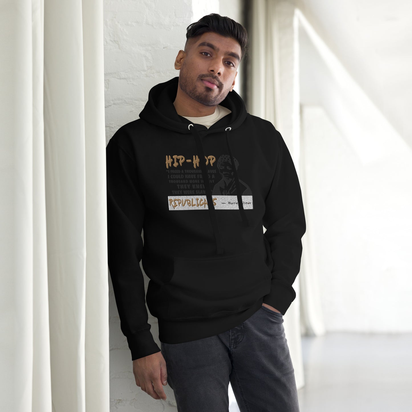 Embroidery Harriet Tubman Premium Hoodie