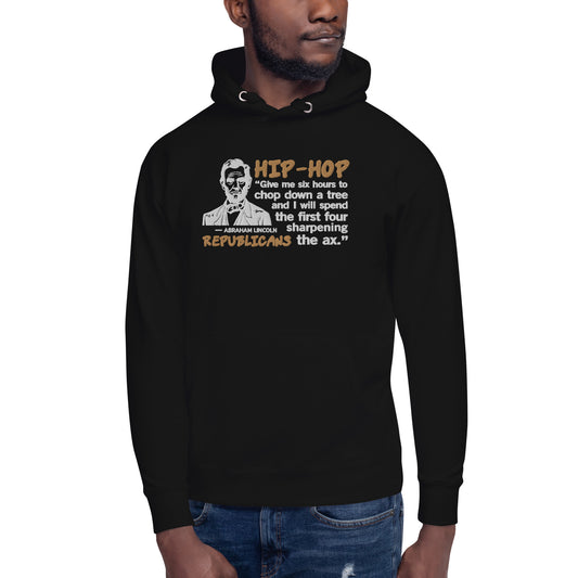 Embroidery Abraham Lincoln Hip-Hop Republicans Hoodie Design