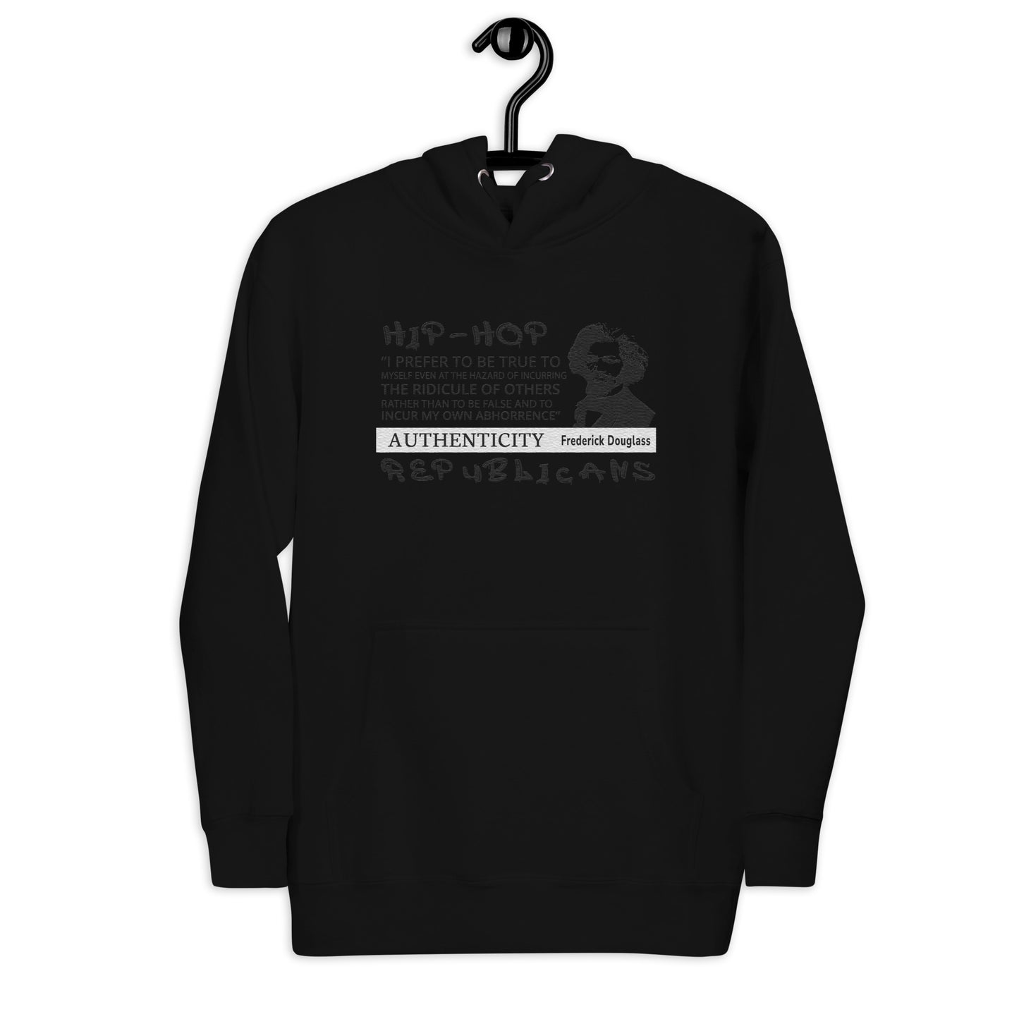 Embroidery Frederick Douglass Premium Hoodie