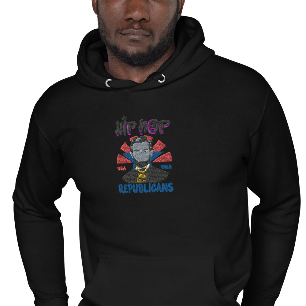Embroidery Abraham Lincoln Premium Hoodie