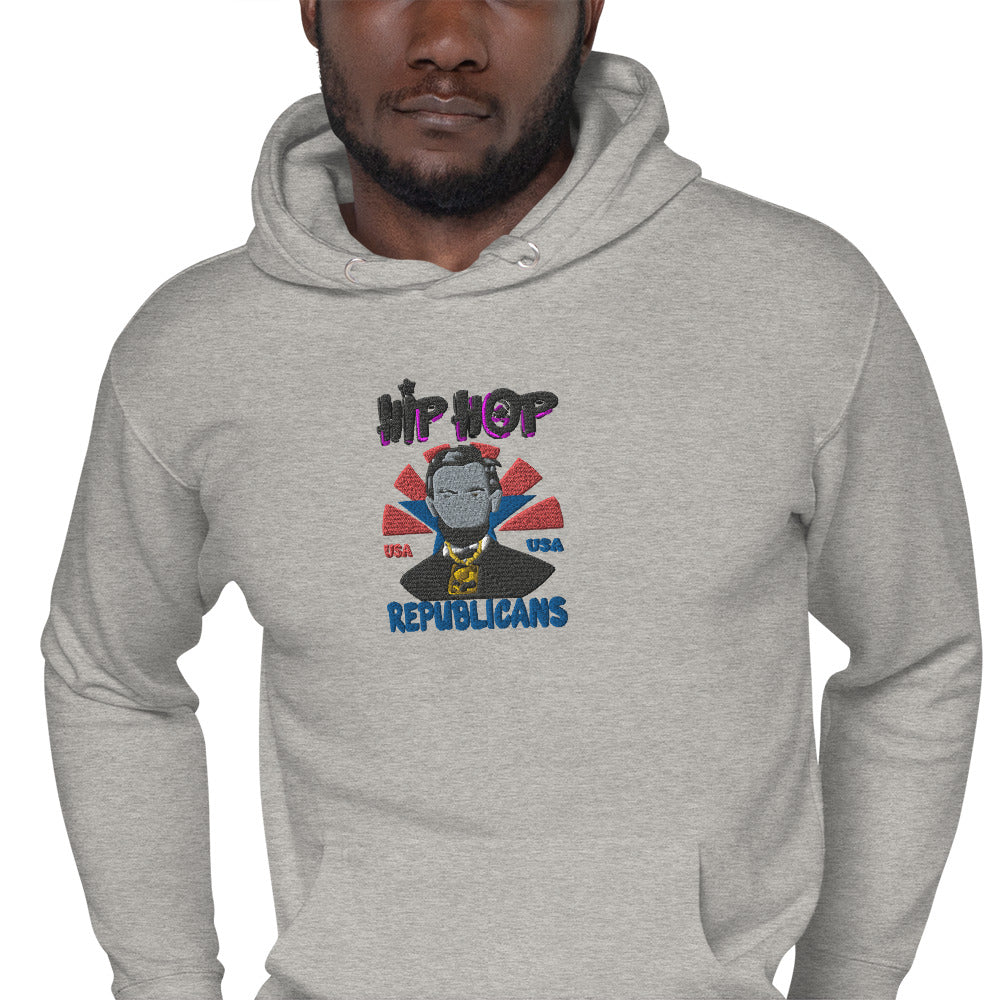 Embroidery Abraham Lincoln Premium Hoodie