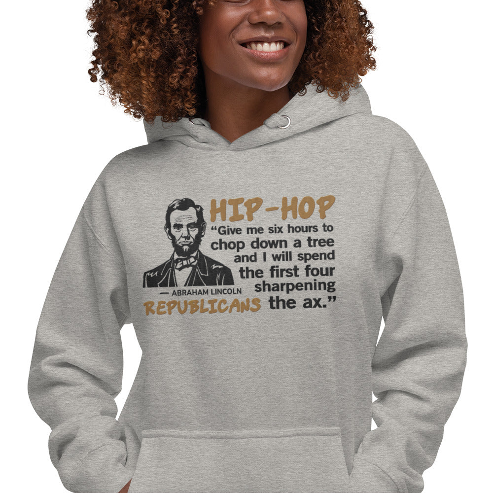 Embroidery Abraham Lincoln Hip-Hop Republicans Hoodie Design