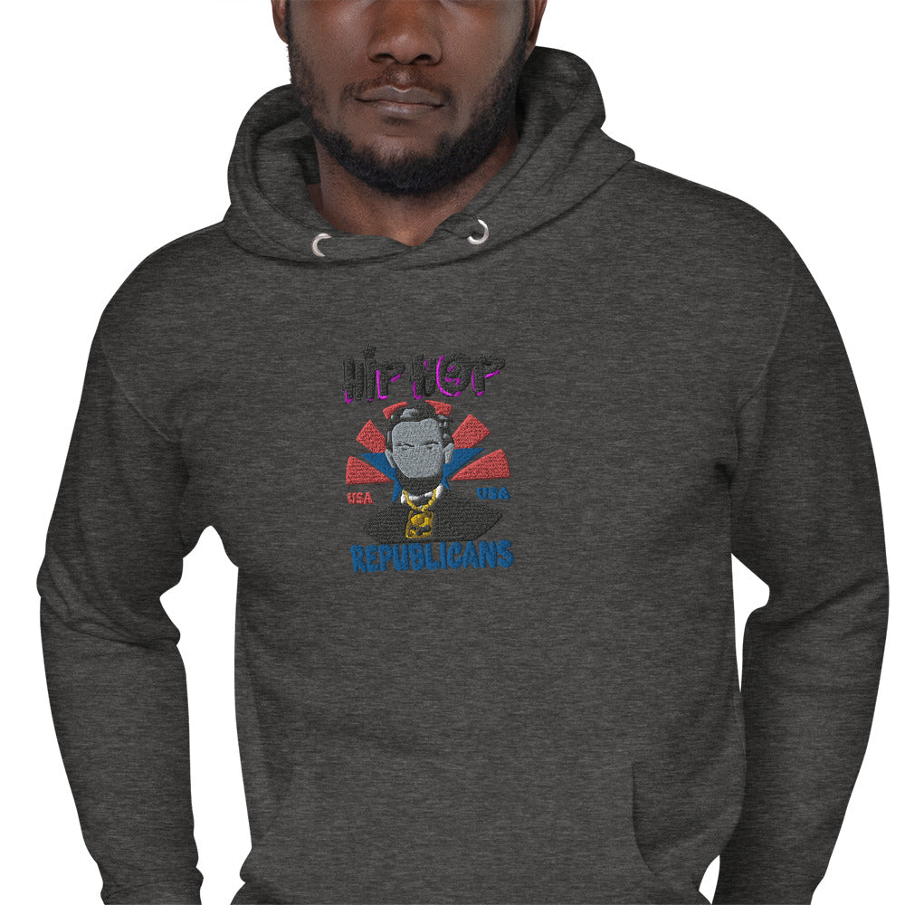 Embroidery Abraham Lincoln Premium Hoodie