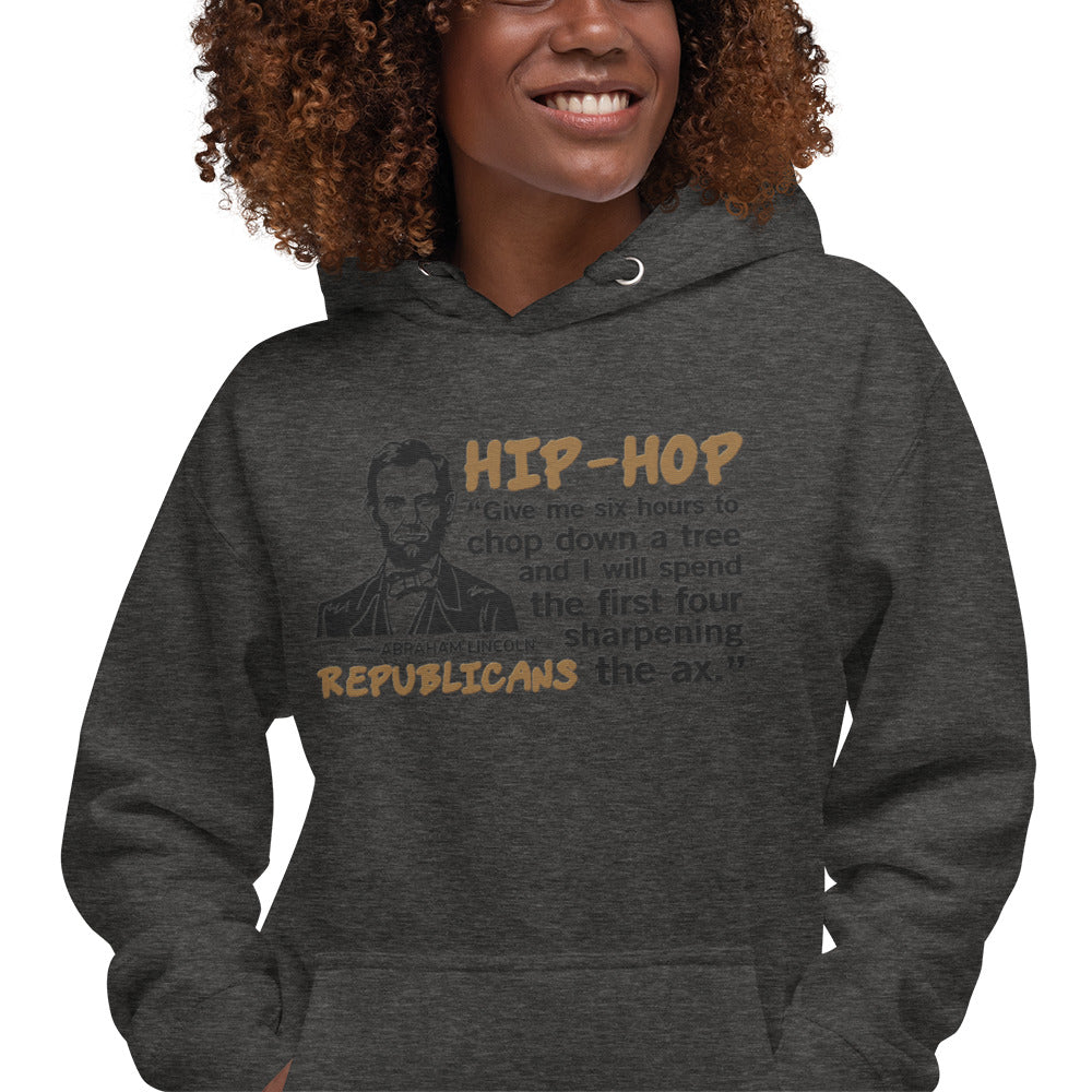 Embroidery Abraham Lincoln Hip-Hop Republicans Hoodie Design