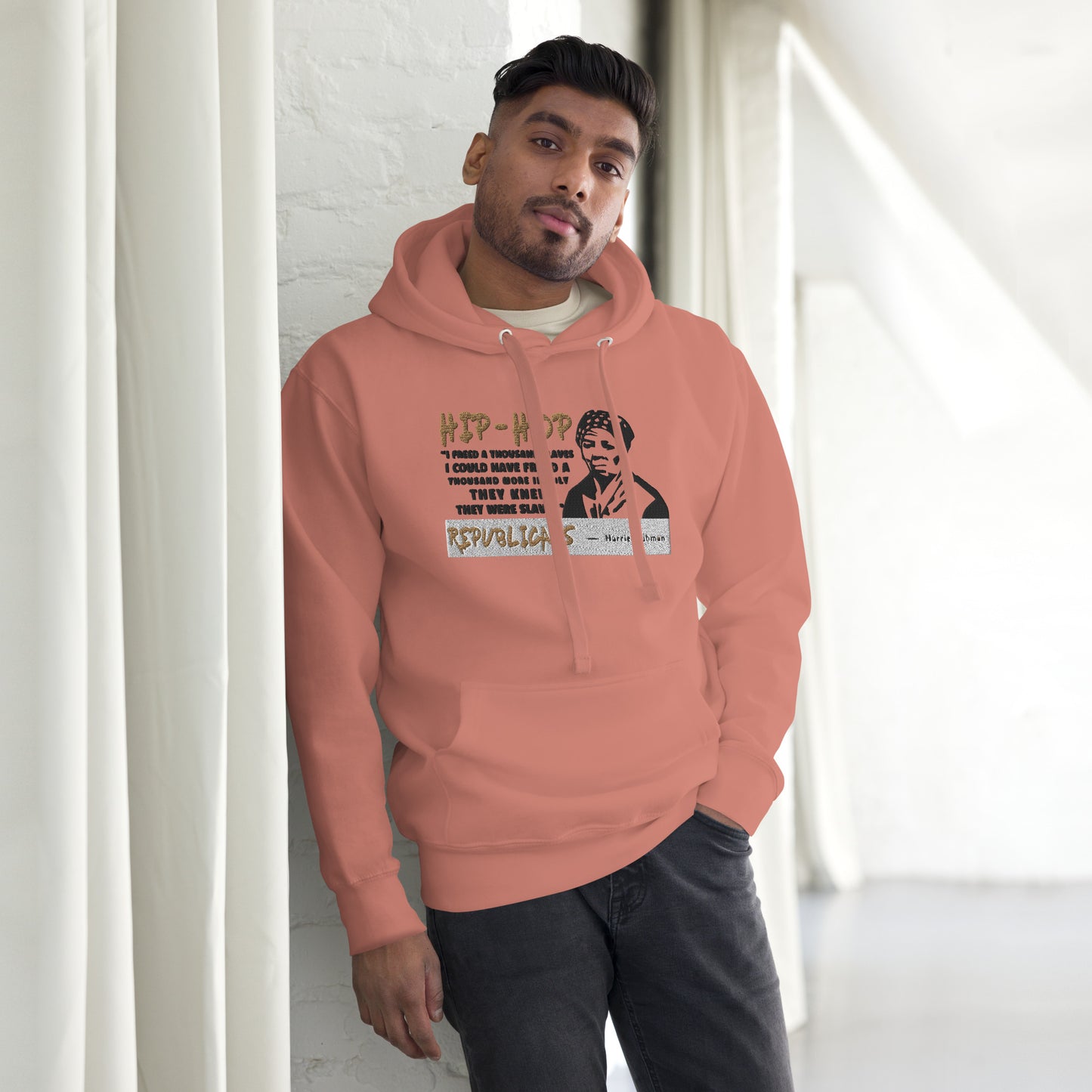 Embroidery Harriet Tubman Premium Hoodie