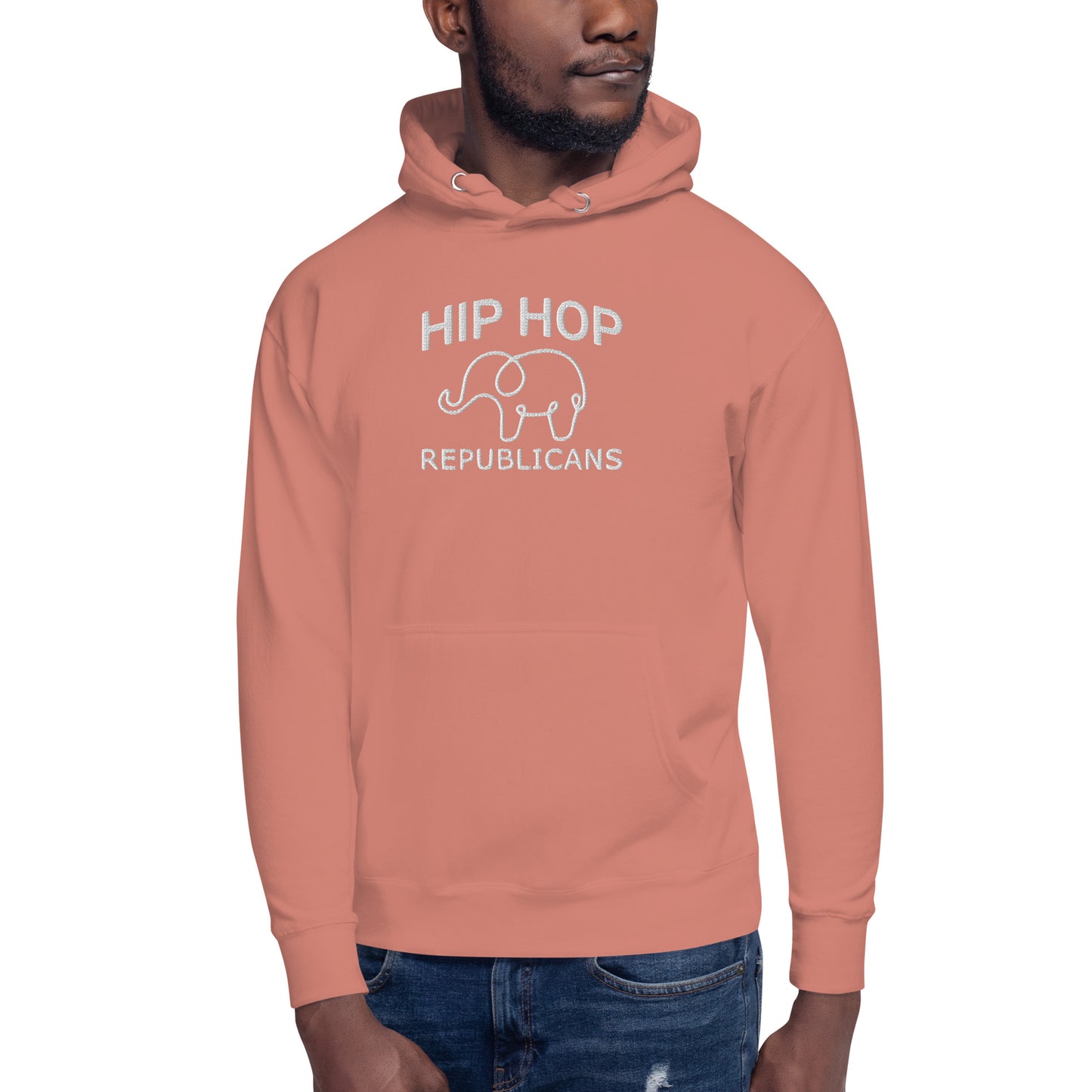 Embroidery Hip Hop Republicans Hoodie