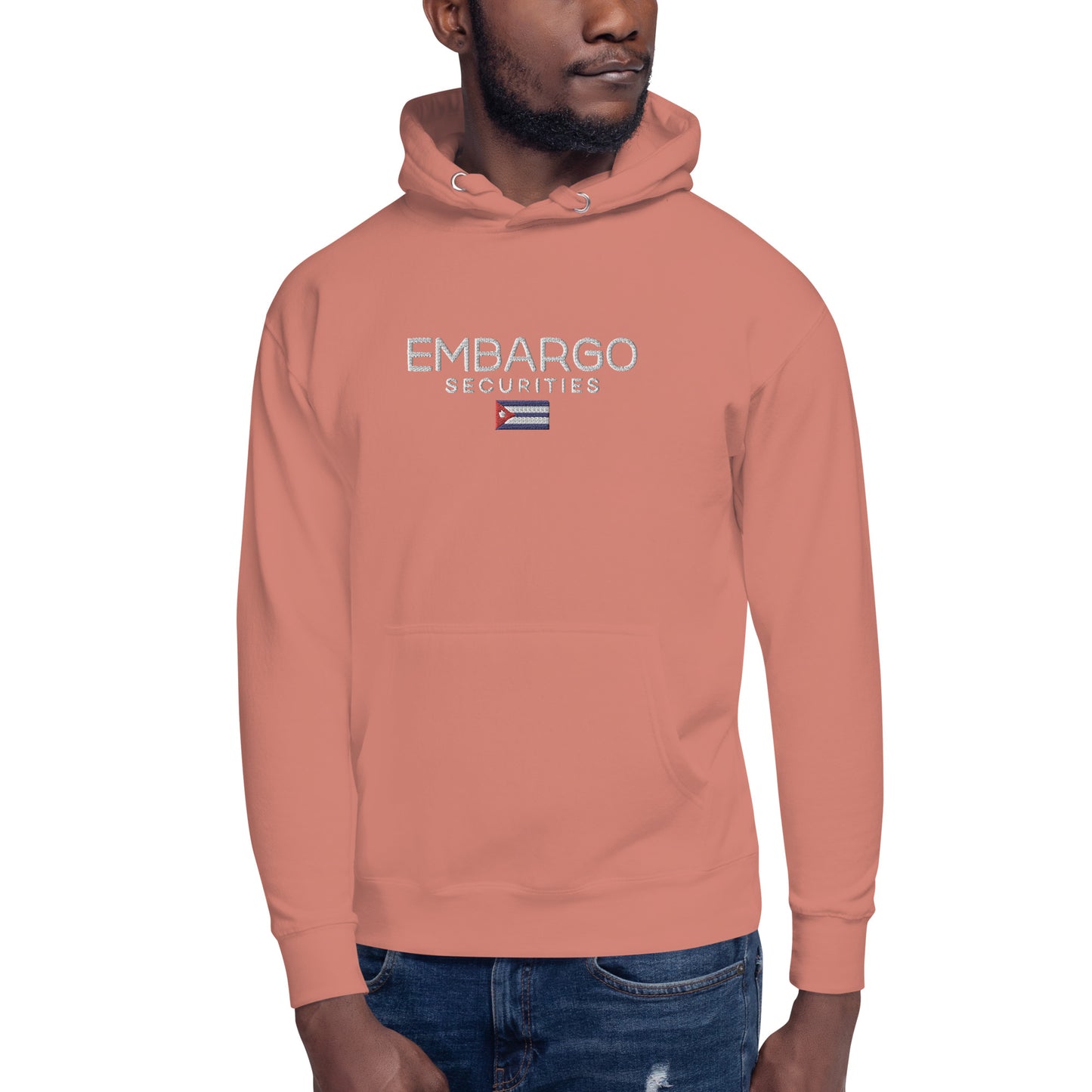 Embroidery Embargo Securities Cuba Flag Hoodie