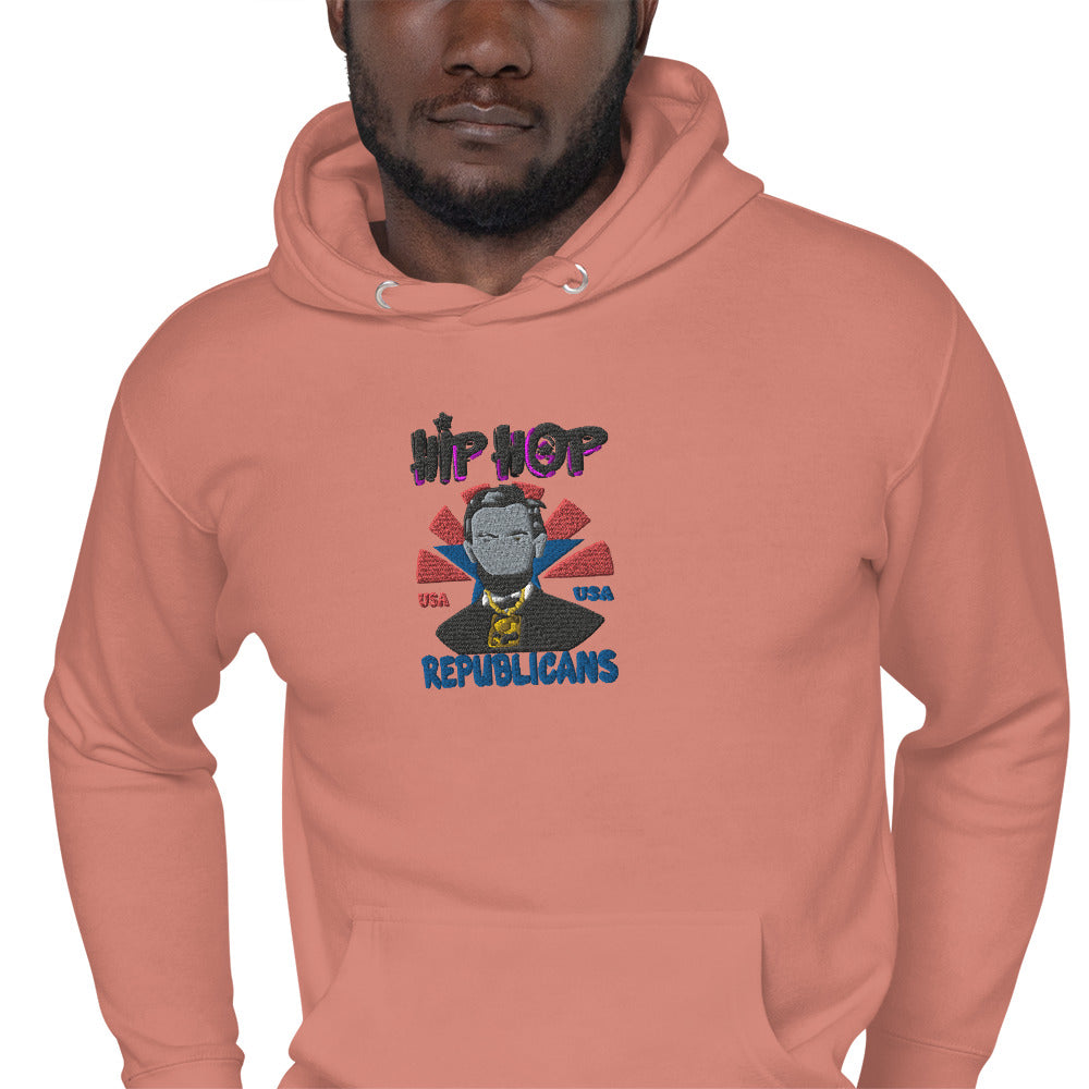 Embroidery Abraham Lincoln Premium Hoodie