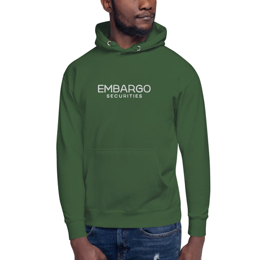 Embroidery Embargo Securities Hoodie