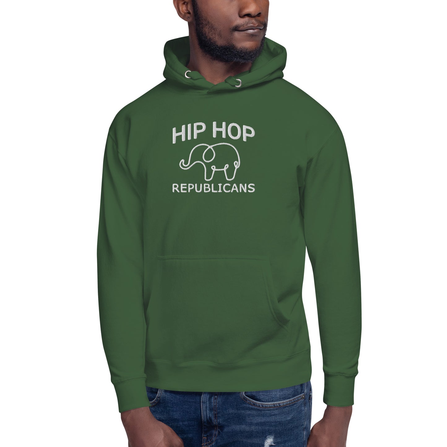 Embroidery Hip Hop Republicans Hoodie