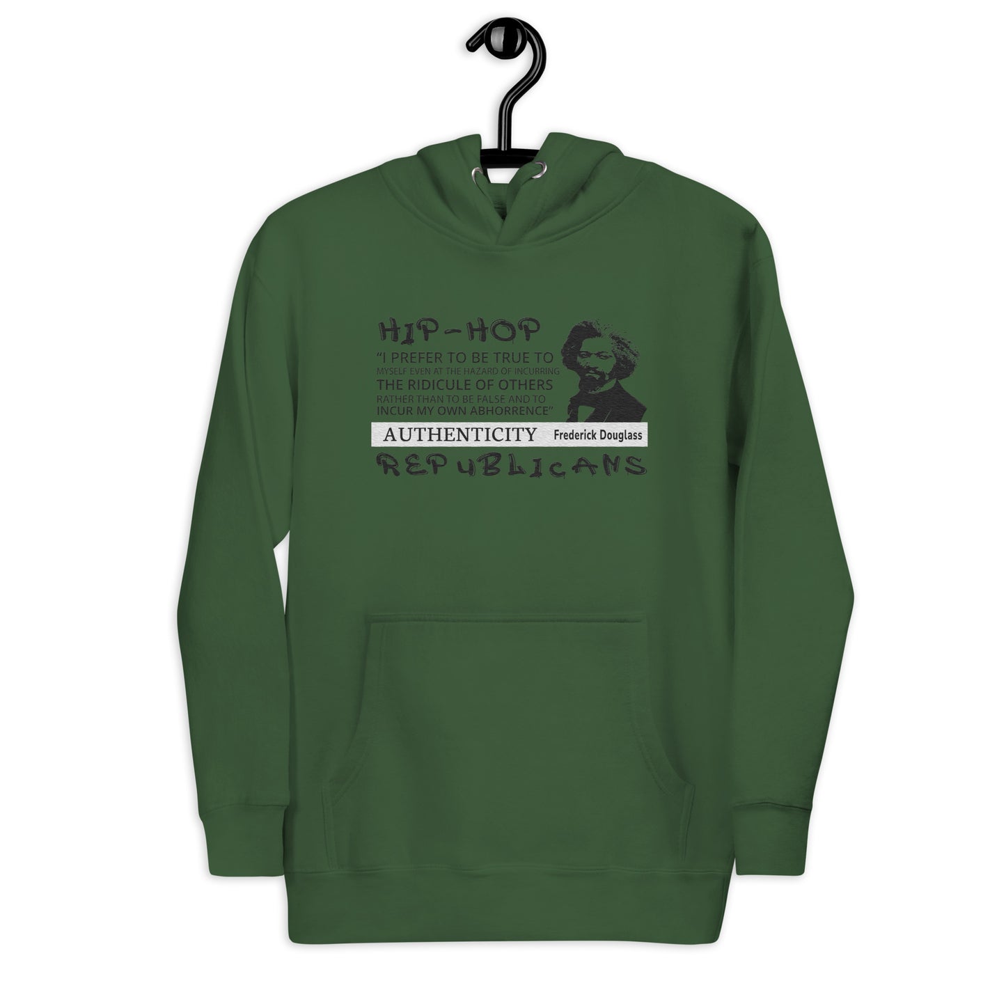 Embroidery Frederick Douglass Premium Hoodie