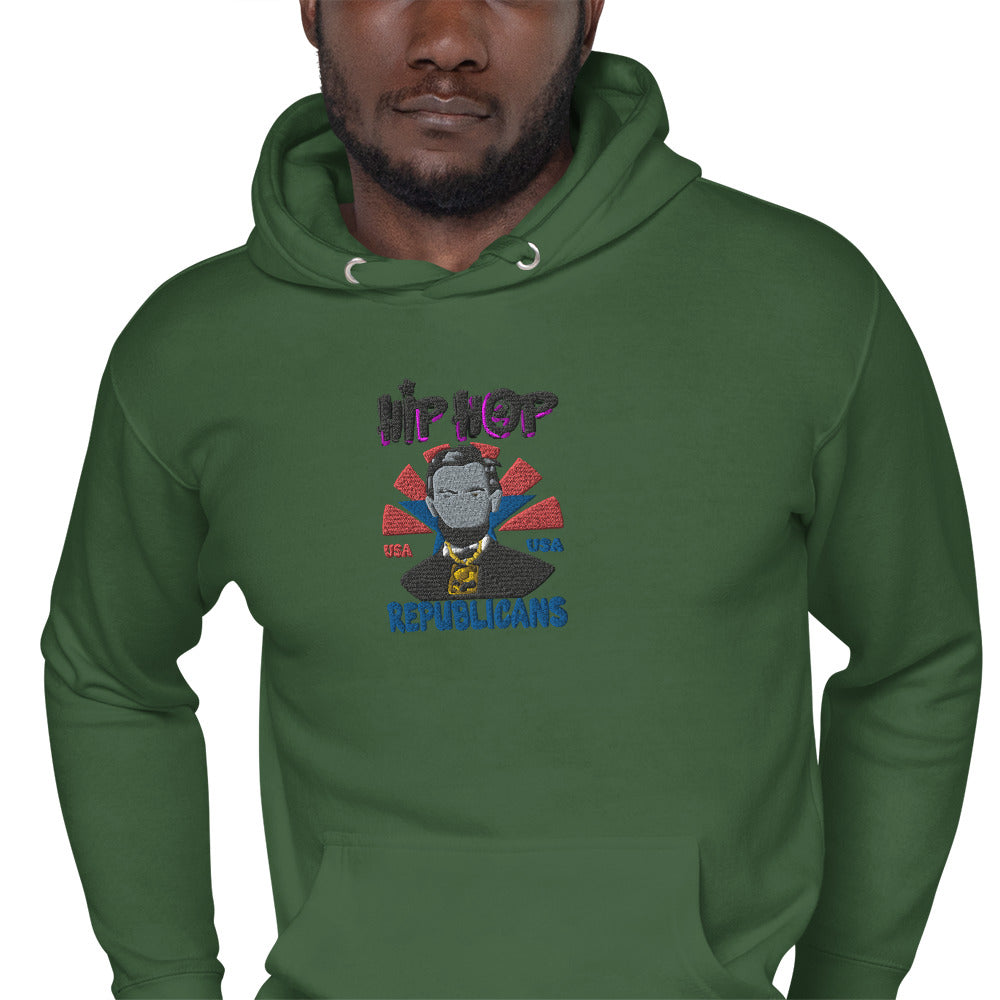Embroidery Abraham Lincoln Premium Hoodie