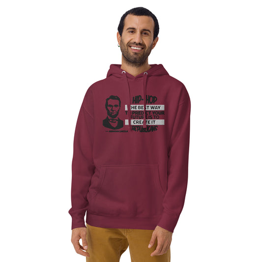 Embroidery Abraham Lincoln Premium Hoodie