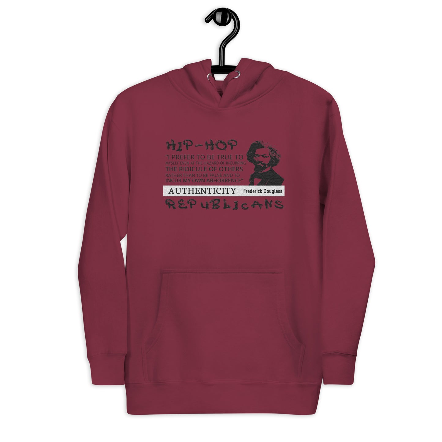 Embroidery Frederick Douglass Premium Hoodie