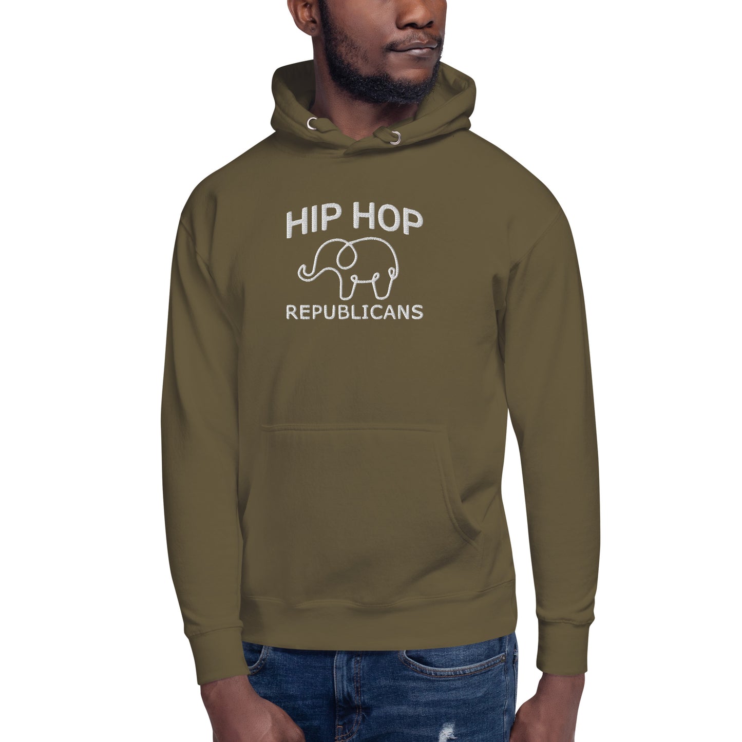 Embroidery Hip Hop Republicans Hoodie