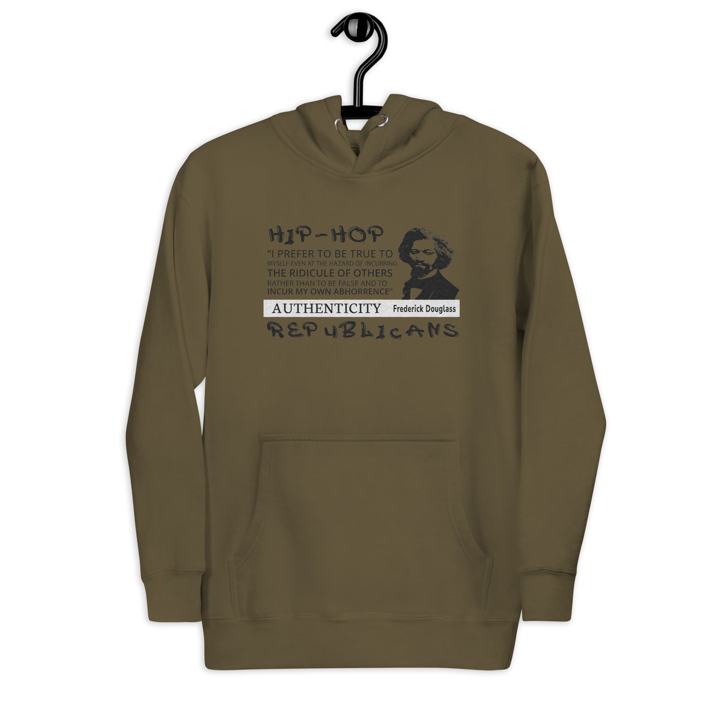 Embroidery Frederick Douglass Premium Hoodie