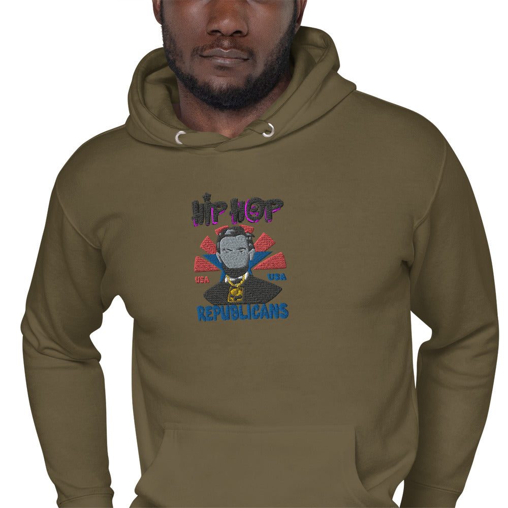 Embroidery Abraham Lincoln Premium Hoodie