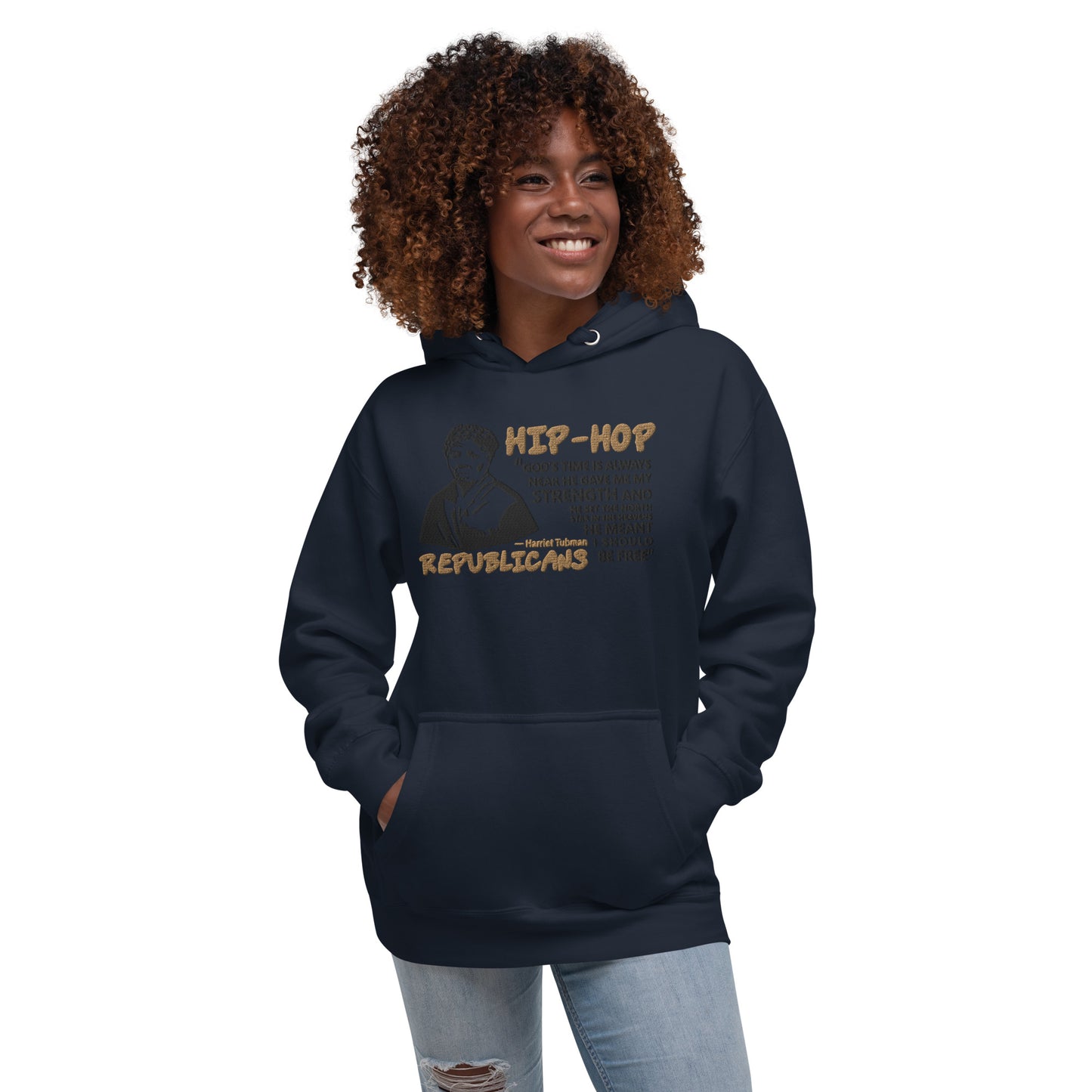 Embroidery Harriet Tubman Premium Hoodie