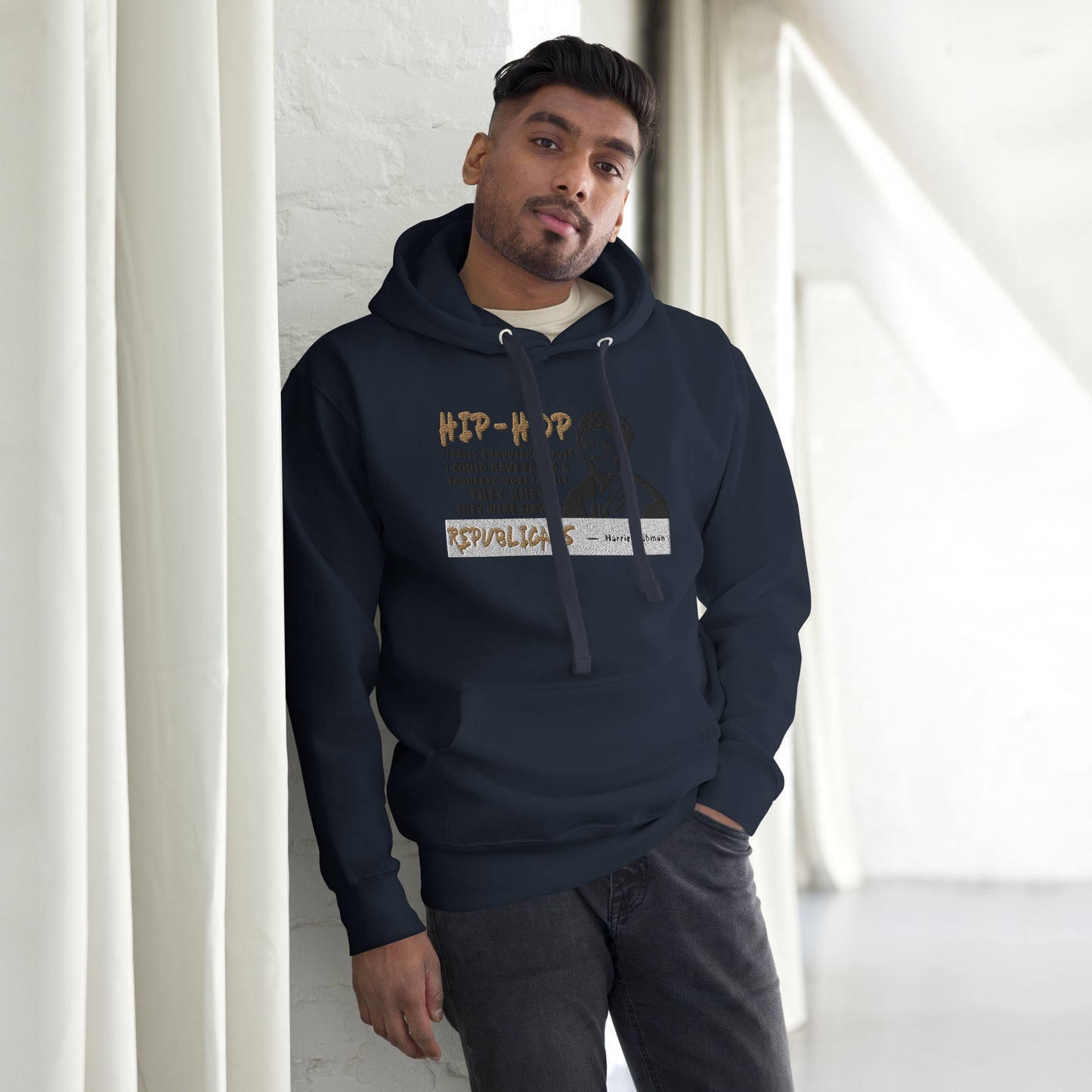 Embroidery Harriet Tubman Premium Hoodie