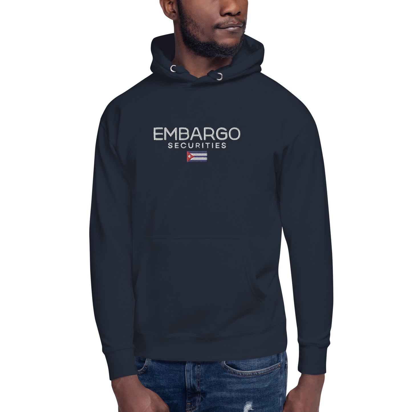 Embroidery Embargo Securities Cuba Flag Hoodie