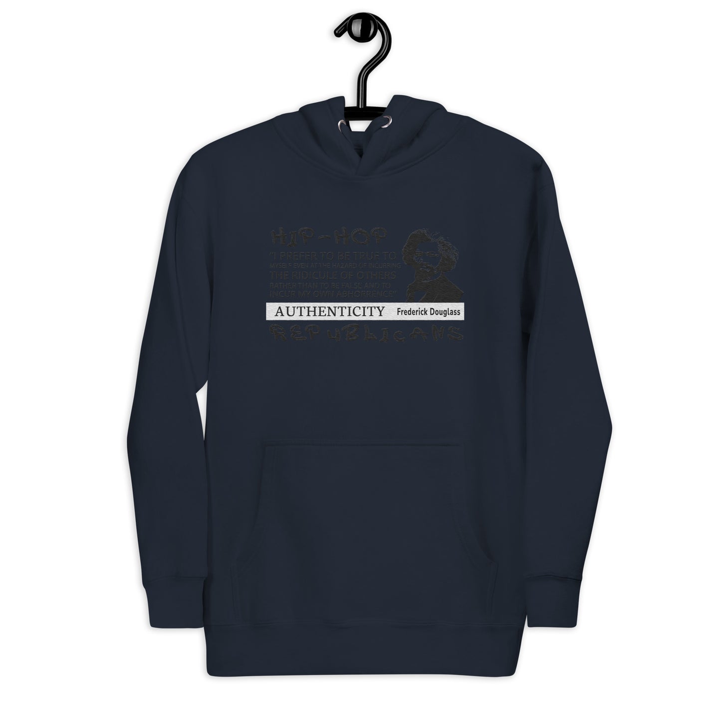 Embroidery Frederick Douglass Premium Hoodie