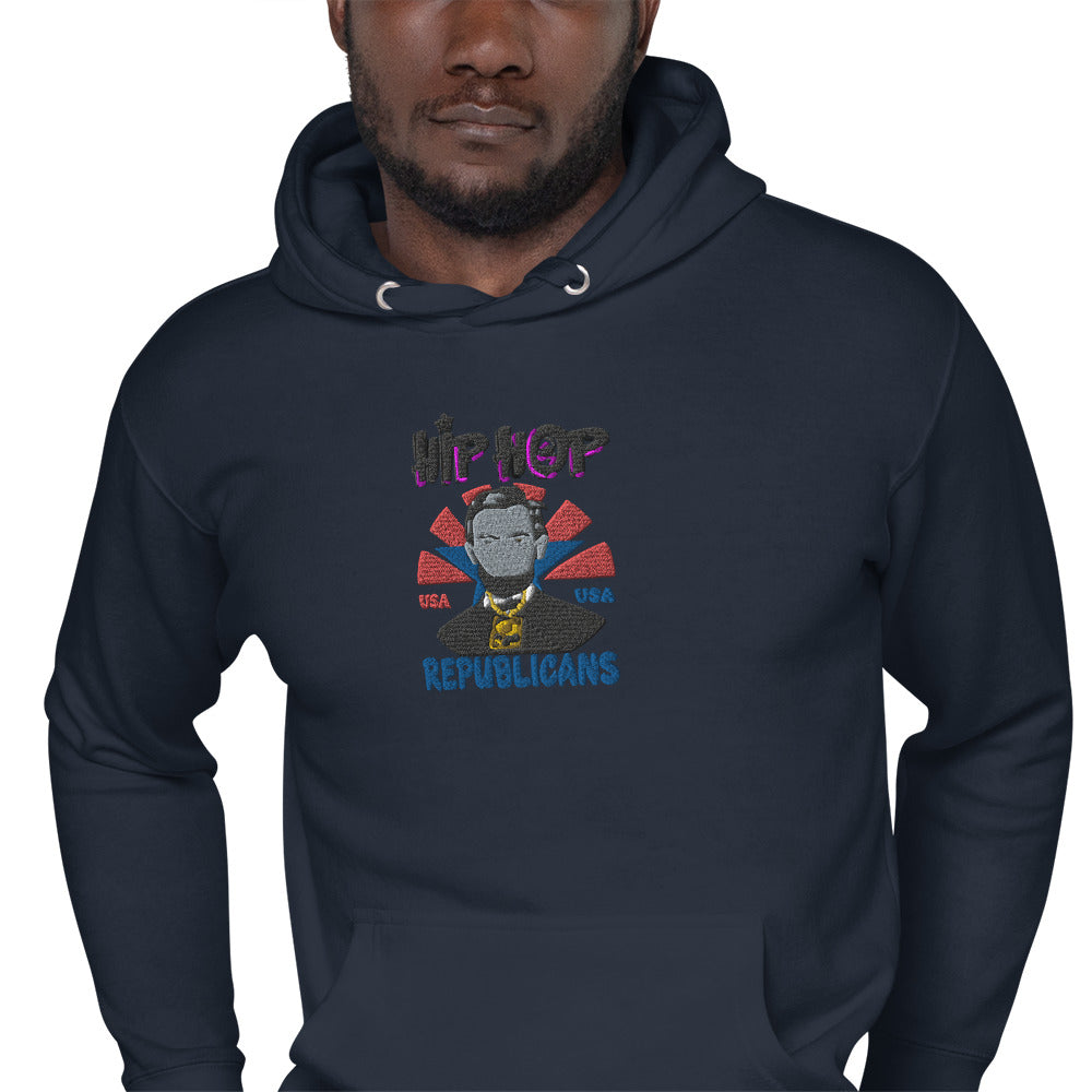 Embroidery Abraham Lincoln Premium Hoodie