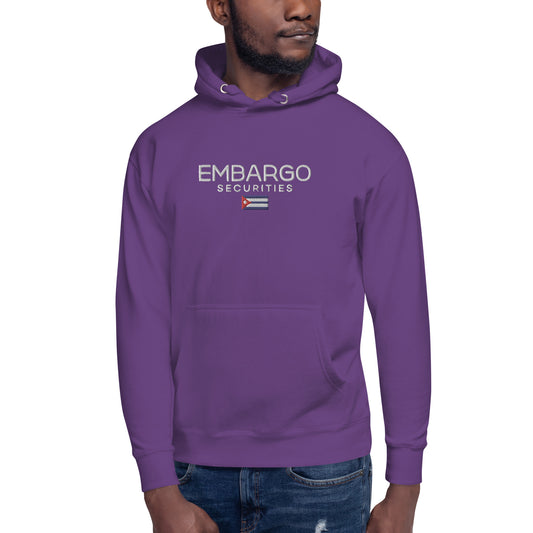 Embroidery Embargo Securities Cuba Flag Hoodie