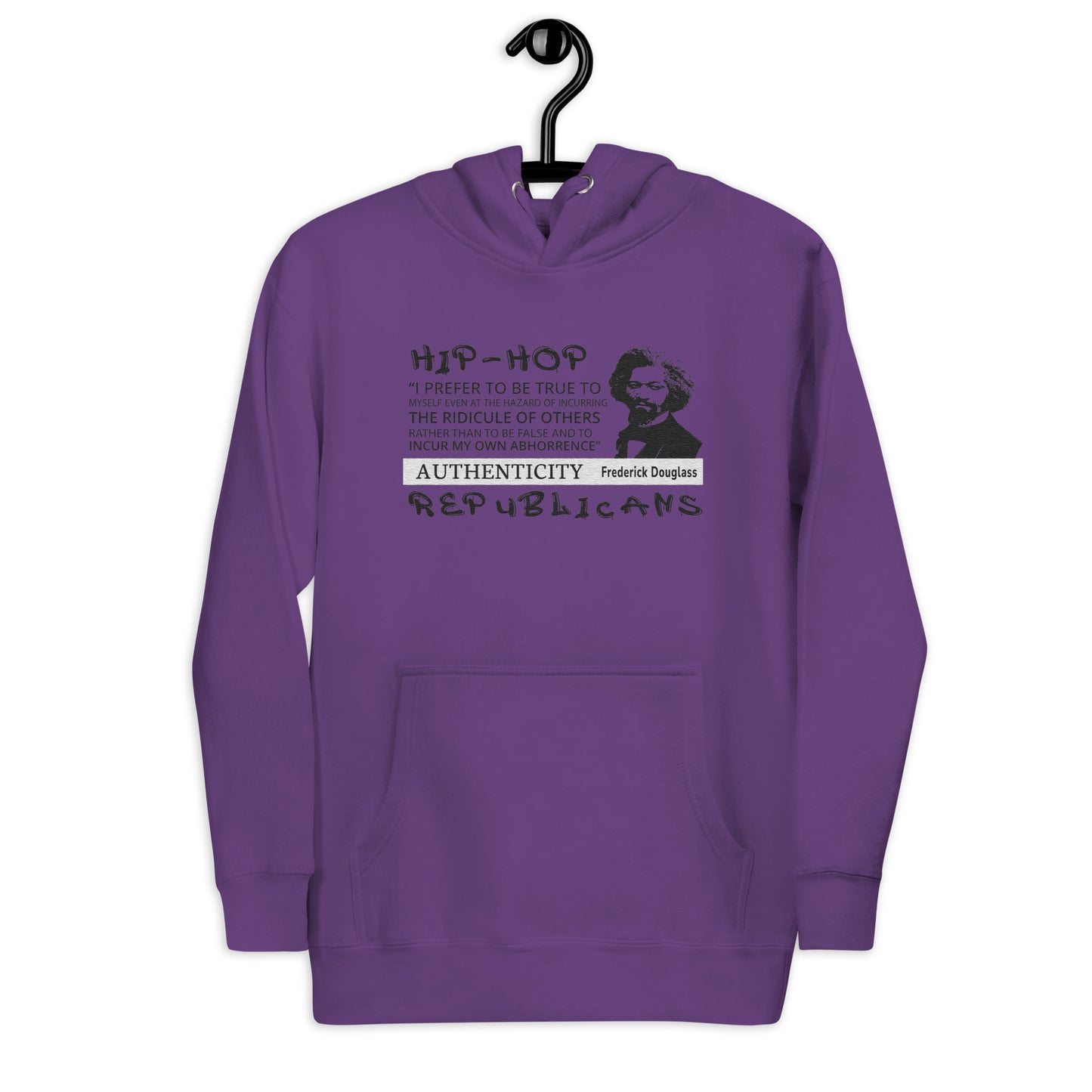 Embroidery Frederick Douglass Premium Hoodie