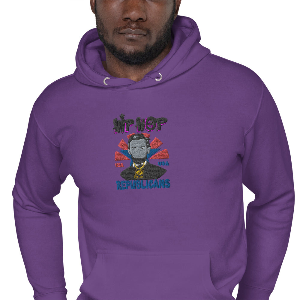 Embroidery Abraham Lincoln Premium Hoodie